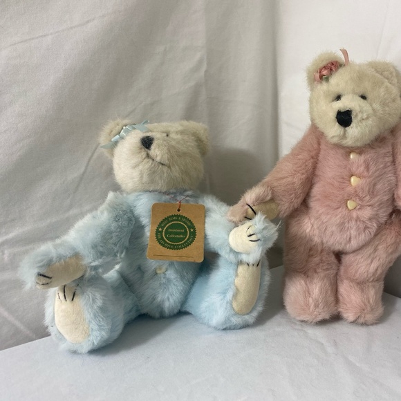 Blue and Pink Ultra Soft Plush Boyds Bears -The Archive Collection Genevieve - Picture 2 of 9